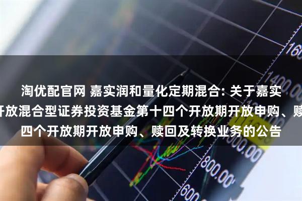 淘优配官网 嘉实润和量化定期混合: 关于嘉实润和量化6个月定期开放混合型证券投资基金第十四个开放期开放申购、赎回及转换业务的公告